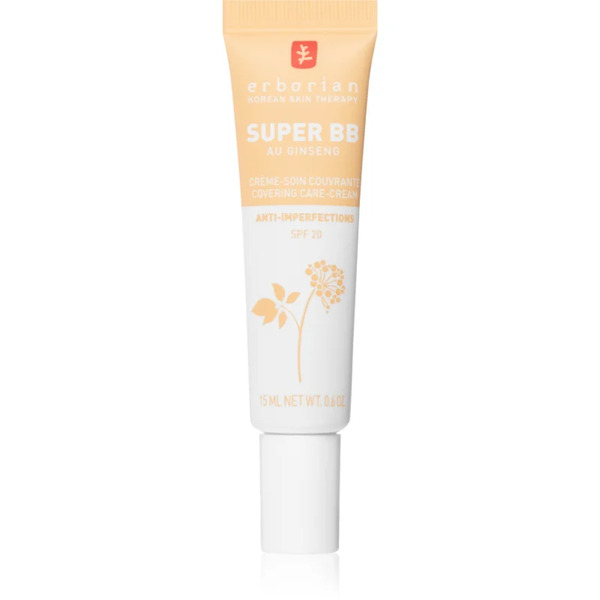  Erborian Super Bb Covering Care-cream Bb Cream For Perfecting Even Skin Tone Small Pack Shade Nude 15 Ml 