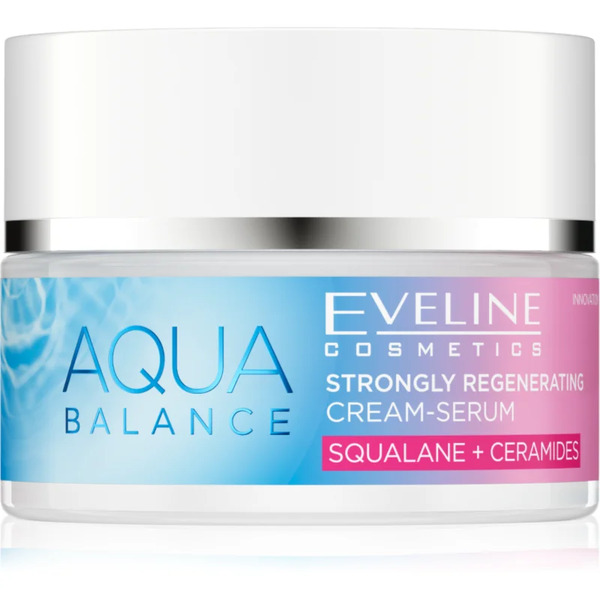  Eveline Cosmetics Aqua Balance Squalane + Ceramides Intensive Regenerating Cream With Moisturising Effect 50 Ml 