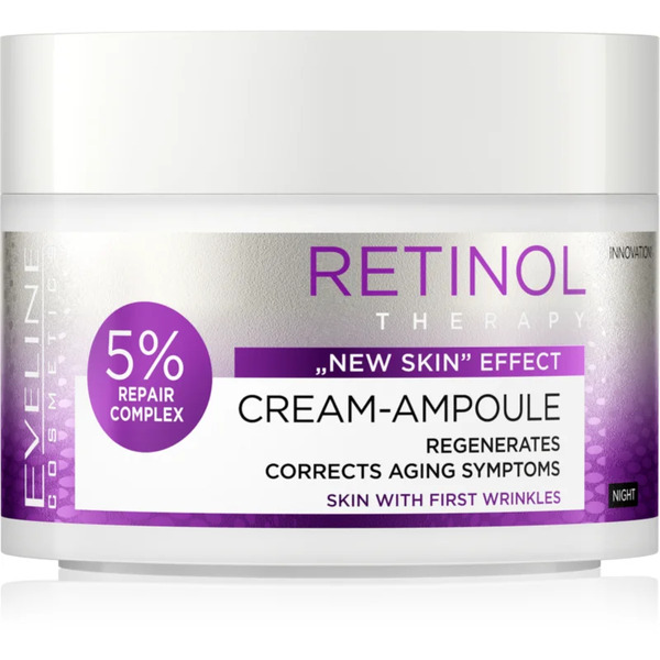  Eveline Cosmetics Cream-ampoule Retinol Regenerating Night Cream To Treat The First Signs Of Skin Ageing 50 Ml 