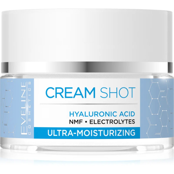  Eveline Cosmetics Cream Shot Hyaluronic Acid Intensive Moisturising Cream For Dry To Very Dry Skin 50 Ml 