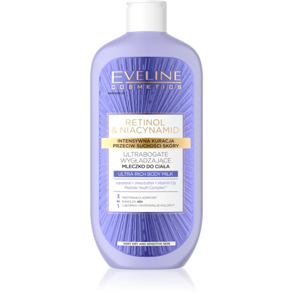  Eveline Cosmetics Retinol & Niacynamid Intensive Nourishing Body Lotion With Smoothing Effect 350 Ml 