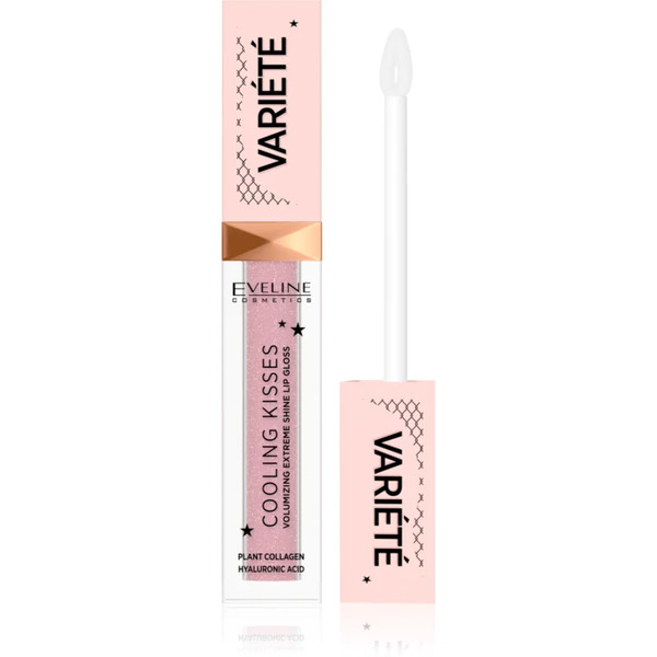  Eveline Cosmetics Variété Cooling Kisses Hydrating Lip Gloss With Cooling Effect Shade 02 Sugar Nude 6,8 Ml 