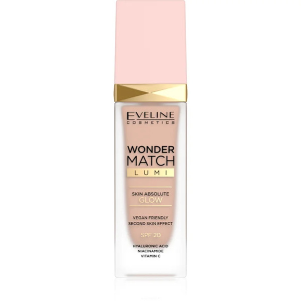  Eveline Cosmetics Wonder Match Lumi Moisturising Smoothing Foundation Spf 20 Shade 15 Natural Neutral 30 Ml 
