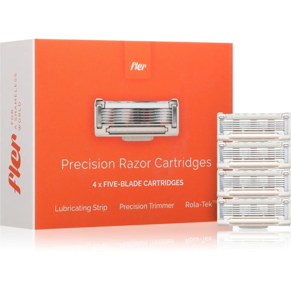  Fler Precision Razor Cartridges Replacement Blades 4 Pc 