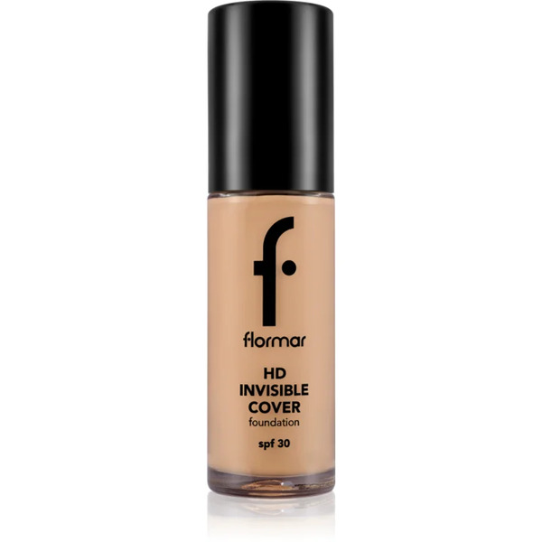  Flormar Hd Invisible Cover Foundation Light Illuminating Foundation Spf 30 Shade 090 Golden Natural 30 Ml 