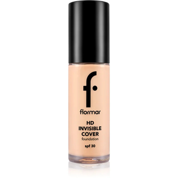  Flormar Hd Invisible Cover Foundation Light Illuminating Foundation Spf 30 Shade 040 Light Ivory 30 Ml 