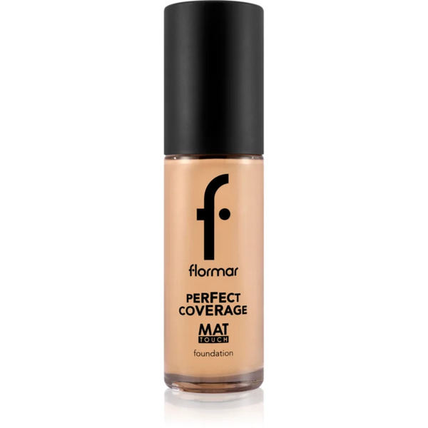  Flormar Perfect Coverage Mat Touch Foundation Mattifying Foundation For Combination To Oily Skin Shade 303 Classic Beige 30 Ml 