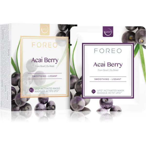  Foreo Ufo™ Acai Berry Smoothing Mask 6 X 6 G 
