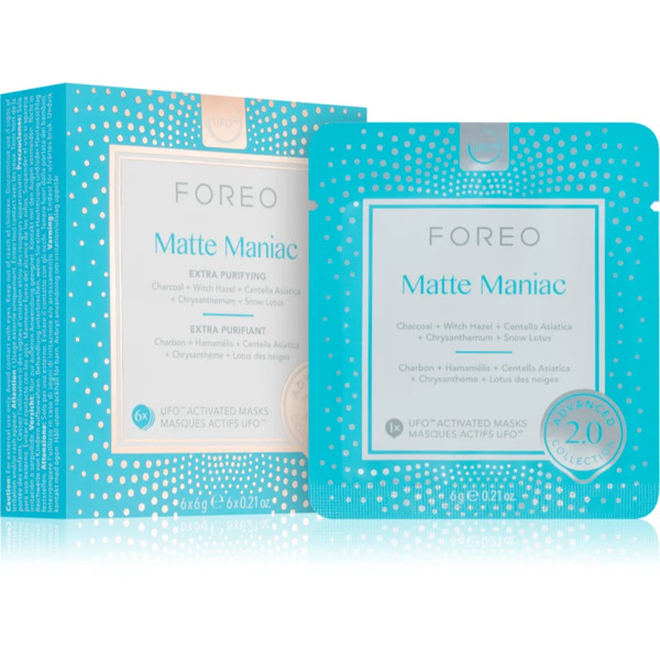  Foreo Ufo™ Matte Maniac Cleansing Face Mask 6 Pc 
