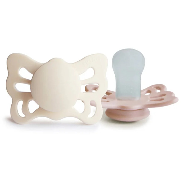  Frigg Butterfly Size 1:0-6 Months Dummy Cream/blush 2 Pc 
