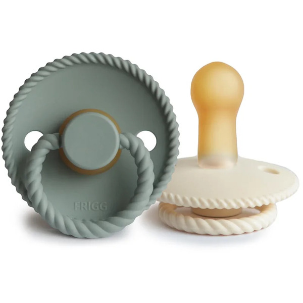  Frigg Rope Size 2:6-18 Months Dummy Cream/sage 2 Pc 