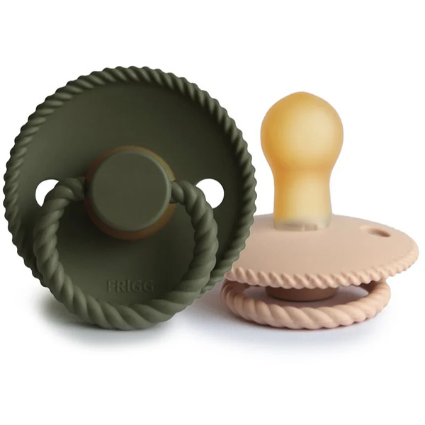  Frigg Rope Size 1:0-6 Months Dummy Croissant/olive 2 Pc 