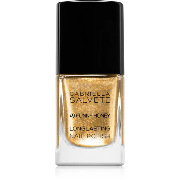  Gabriella Salvete Longlasting Enamel Long-lasting Nail Polish With Glitter Shade 49 Funny Honey 11 Ml 