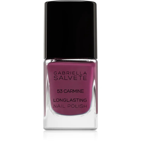 Gabriella Salvete Longlasting Enamel Long-lasting Nail Polish With High Gloss Effect Shade 53 Carmine 11 Ml 