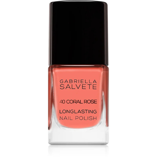  Gabriella Salvete Longlasting Enamel Long-lasting Nail Polish With High Gloss Effect Shade 40 Coral Rose 11 Ml 