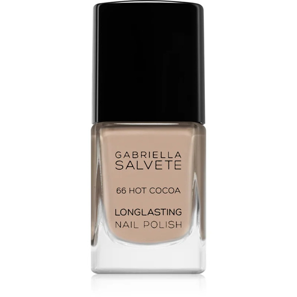  Gabriella Salvete Longlasting Enamel Long-lasting Nail Polish With High Gloss Effect Shade 66 Hot Cocoa 11 Ml 