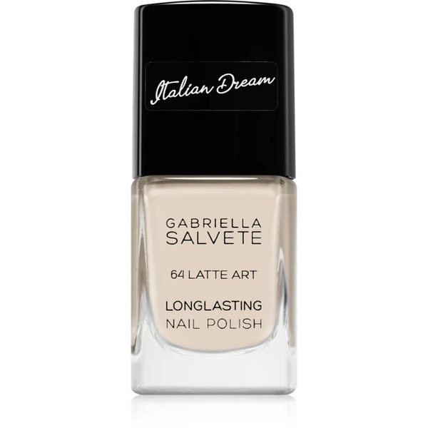  Gabriella Salvete Longlasting Enamel Long-lasting Nail Polish With High Gloss Effect Shade 64 Latte Art 11 Ml 