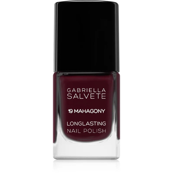  Gabriella Salvete Longlasting Enamel Long-lasting Nail Polish With High Gloss Effect Shade 19 Mahagony 11 Ml 
