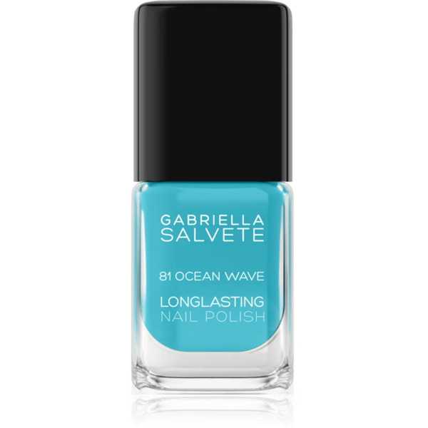  Gabriella Salvete Longlasting Enamel Long-lasting Nail Polish With High Gloss Effect Shade 81 Ocean Wave 11 Ml 