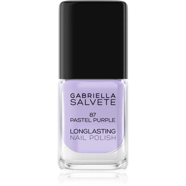  Gabriella Salvete Longlasting Enamel Long-lasting Nail Polish With High Gloss Effect Shade 87 Pastel Purple 11 Ml 