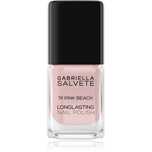  Gabriella Salvete Longlasting Enamel Long-lasting Nail Polish With High Gloss Effect Shade 74 Pink Beach 11 Ml 