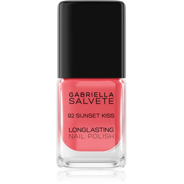  Gabriella Salvete Longlasting Enamel Long-lasting Nail Polish With High Gloss Effect Shade 92 Sunset Kiss 11 Ml 