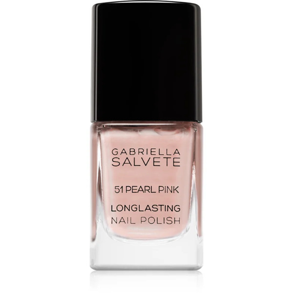 Gabriella Salvete Longlasting Enamel Long-lasting Nail Polish With Pearl Shine Shade 51 Pearl Pink 11 Ml 