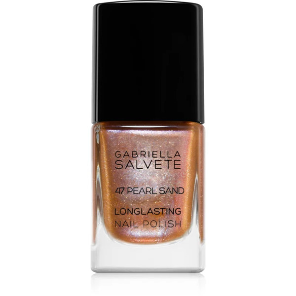  Gabriella Salvete Longlasting Enamel Long-lasting Nail Polish With Pearl Shine Shade 47 Pearl Sand 11 Ml 