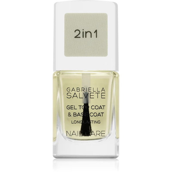  Gabriella Salvete Nail Care Top & Base Coat Base And Top Coat Nail Polish With Gel Consistency 11 Ml 