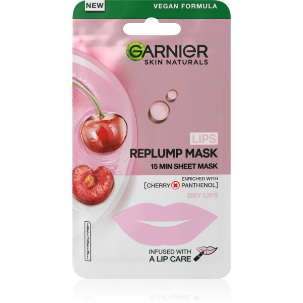  Garnier Replump Mask Super Hydrating Cleansing Sheet Mask For Lips 5 G 