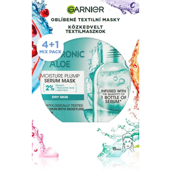  Garnier Textil Masks Party Mix Sheet Mask Set 