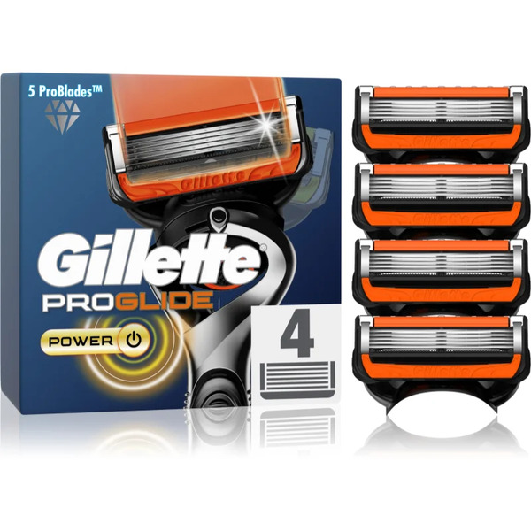  Gillette Proglide Power Replacement Blades 4 Pc 