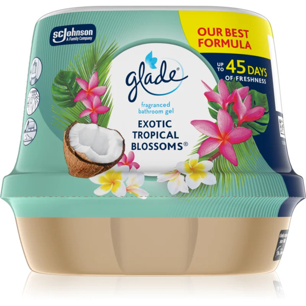  Glade Exotic Tropical Blossoms Scented Gel For The Bathroom 180 G 