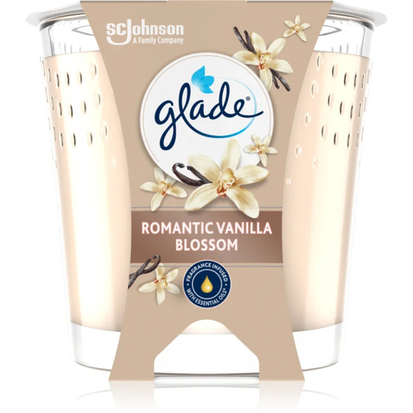  Glade Romantic Vanilla Blossom Scented Candle 112 G 