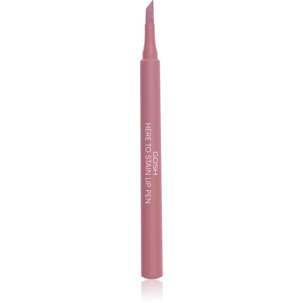  Gosh Copenhagen Here To Stain Lip Pen Lip Marker Pen With Long-lasting Effect Shade 008 Ruby Stain 1 Ml 