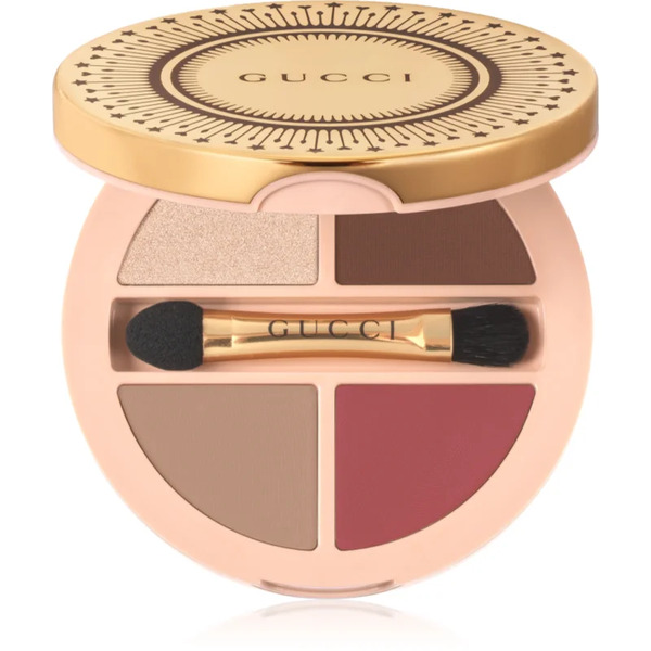  Gucci Gucci Beauty Palette De Beauté Quatuor Multi-purpose Makeup For Eyes, Lips And Face Shade 01 Summerina Brown 6.1 G 