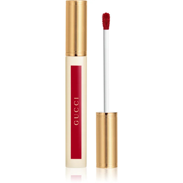  Gucci Glow Oil-in-water Tint Liquid Lipstick Moisturising Glossy Liquid Lipstick Shade 509 Rosso Ancora 6.5 Ml 