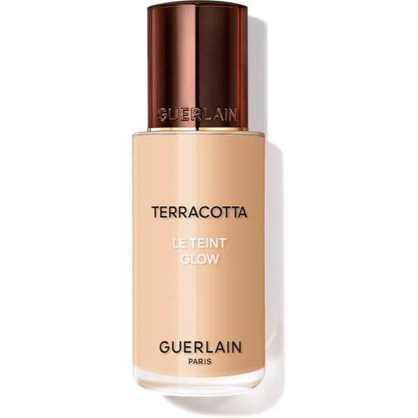  Guerlain Terracotta Le Teint Glow Illuminating Liquid Foundation For A Natural Look Shade 2w Warm 35 Ml 
