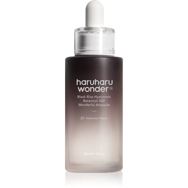  Haruharu Wonder Black Rice Hyaluronic Botanical 2gf Wonderful Ampoule Anti-wrinkle Moisturising Serum With Soothing Effect 30 Ml 
