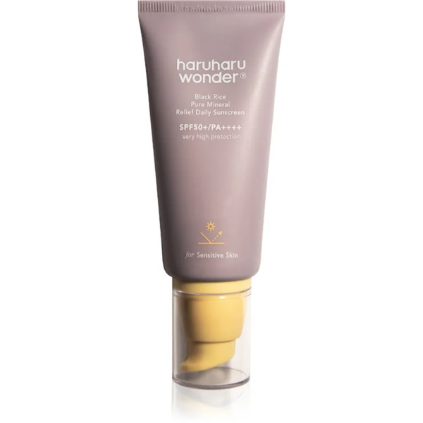  Haruharu Wonder Black Rice Pure Mineral Relief Daily Sunscreen Soothing Mineral Protective Cream Spf 50+ 50 Ml 