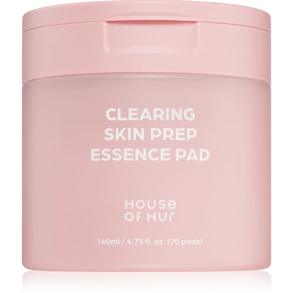  House Of Hur Clearing Skin Prep Essence Pad Exfoliating Cleansing Pads With Moisturising Effect 140 Ml 