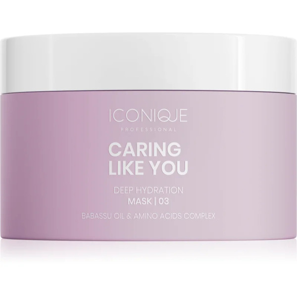  Iconique Professional Caring Like You Deep Hydration Deeply Moisturising Mask For Dry And Damaged Hair 200 Ml 