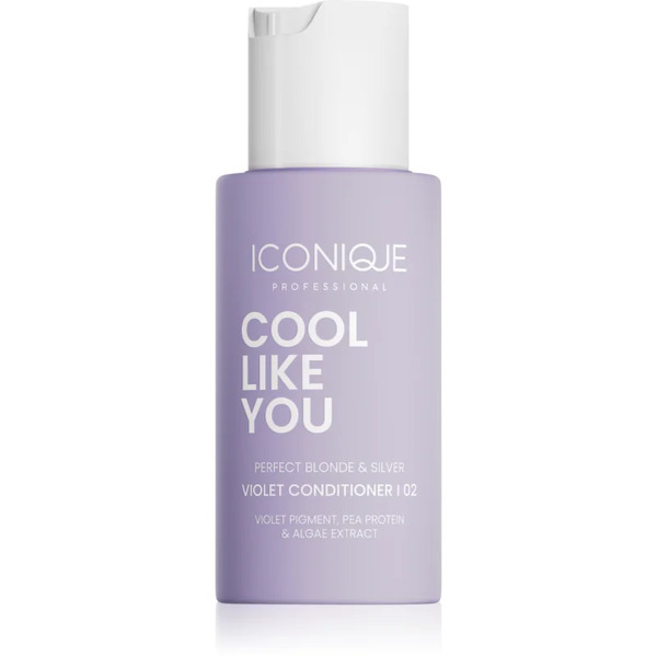  Iconique Professional Cool Like You Perfect Blonde & Silver Violet Conditioner Neutralising Yellow Tones 70 Ml 
