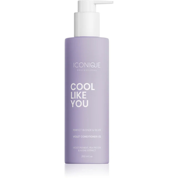  Iconique Professional Cool Like You Perfect Blonde & Silver Violet Conditioner Neutralising Yellow Tones 250 Ml 
