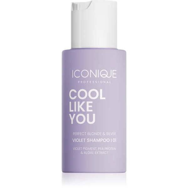  Iconique Professional Cool Like You Perfect Blonde & Silver Violet Shampoo For Neutralising Brassy Tones 70 Ml 