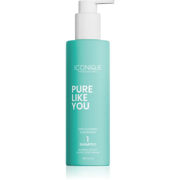  Iconique Professional Pure Like You Deep Cleansing & Refreshing Shampoo Deep Cleanse Clarifying Shampoo For Oily Scalp 250 Ml 