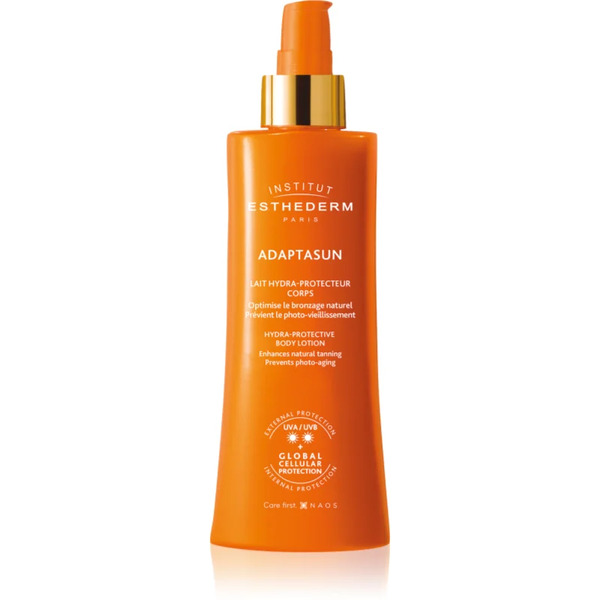  Institut Esthederm Adaptasun Protective Body Lotion Protective Sunscreen Lotion Medium Sun Protection 200 Ml 