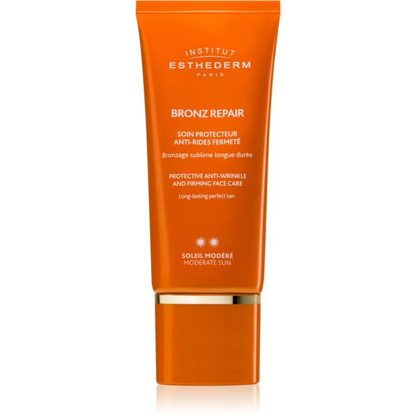  Institut Esthederm Bronz Repair Protective Anti-wrinkle And Firming Face Care Firming Anti-wrinkle Moisturiser Medium Sun Protection 50 Ml 