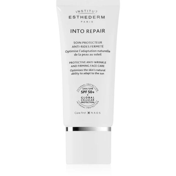  Institut Esthederm Into Repair Protective And Anti-wrinkle Creme Spf 50+ Protective Face Cream For Sun-sensitivity Spf 50+ 50 Ml 