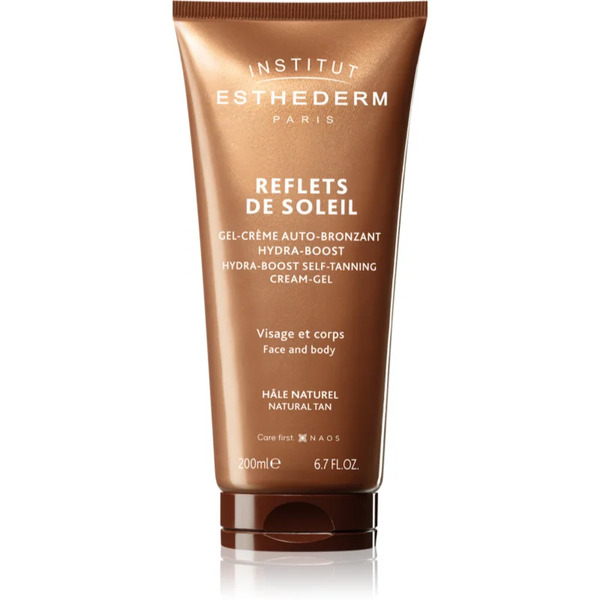  Institut Esthederm Reflects Of Sun Hydra-boost Self-tanning Cream-gel Self Tan Gel For Face And Body 200 Ml 